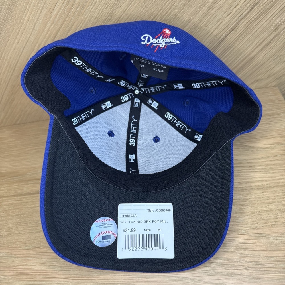 Los Angeles Dodgers —39Thirty New Era Baseball Blue Hat Med-large Size Fitted - Picture 7 of 8